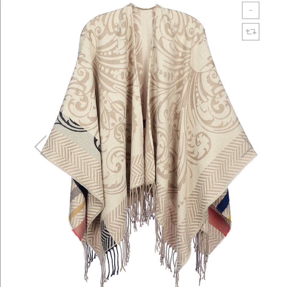 St. John Scroll Ruana by Coco + Carmen